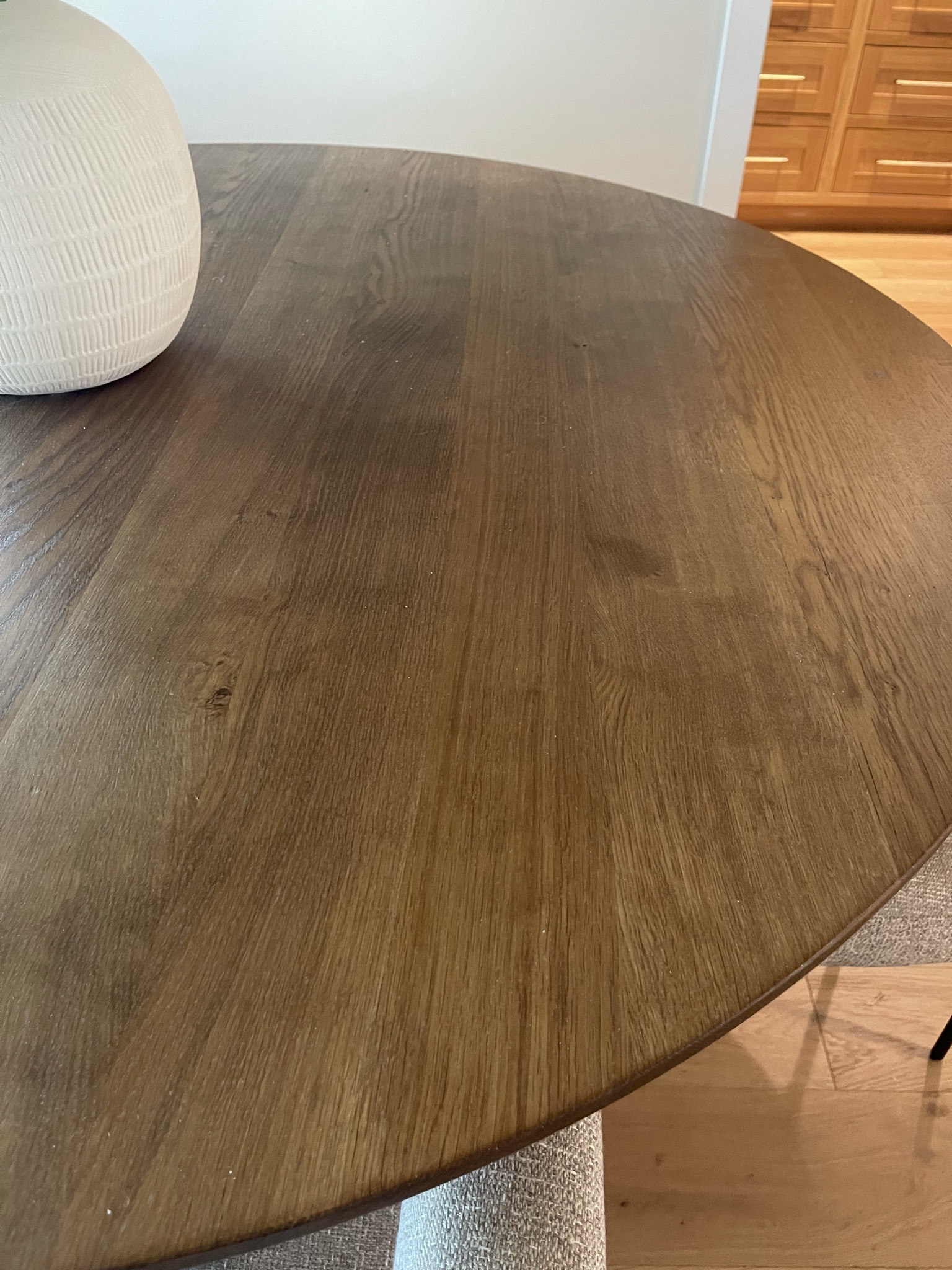 Dining Room Table Wood Grain Up Close