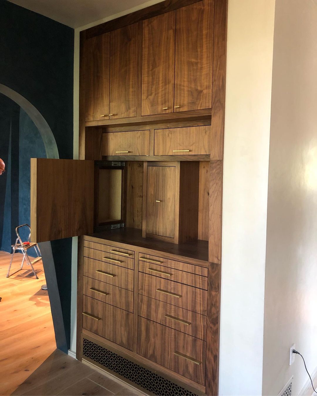 Built in jewelry cabinet with a few hiding places